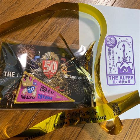 THE ALFEE 50th ご当地ペナントキーホルダー富山 4月17日 タレントグッズ 売買されたオークション情報yahooの商品情報を