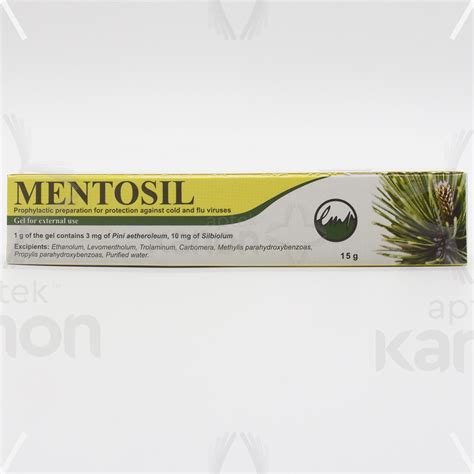 Ментосил 15 г (гель для носа) Aptekonline.az - onlayn aptek