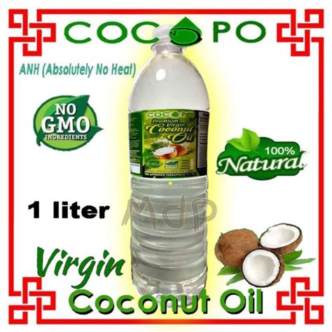 Vco Premium Virgin Coconut Oil Liter Shopee Philippines