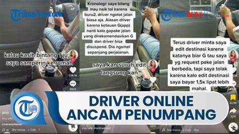 Jika Diberi Bintang Driver Online Diduga Ancam Datangi Rumah