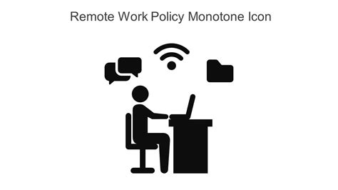 Remote Work Policy Monotone Icon In Powerpoint Pptx Png And Editable