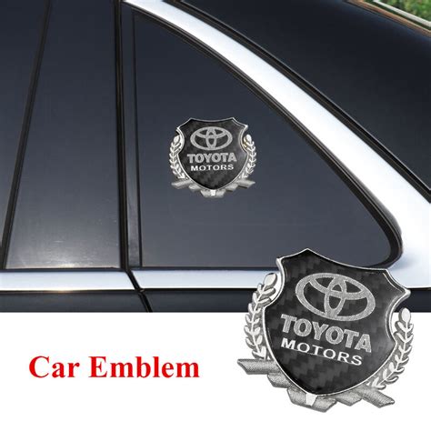 Piece Car Rear Trunk Emblem Badge Exterior Decoration Carbon Fiber