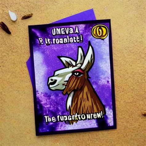 A Yu Gi Oh Card With A Fantastic Llama Stable Diffusion OpenArt