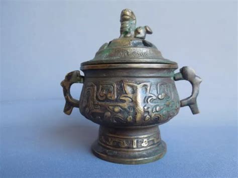 Brule Encens Ou Parfum En Bronze Ancien Asiatique Chinese Incense