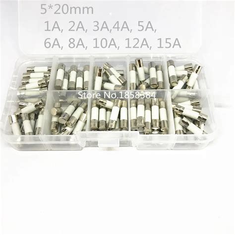 Pcs Ceramic Fuse Kit Mm X Mm Slow Blow T A A A A A A A A