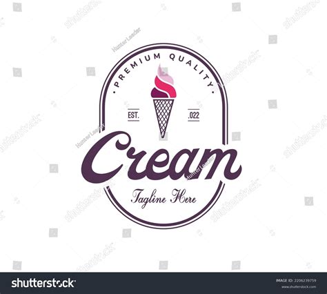 Ice Cream Logo Design Template Stock Vector (Royalty Free) 2206239759 ...