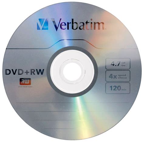 Verbatim 4x Branded Dvdrw 25 Blank Discs 120 Minutes 47gb Dvd