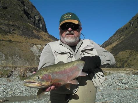 Fly Fishing In Autumn Near Queenstown New Zealand Fly Fishing