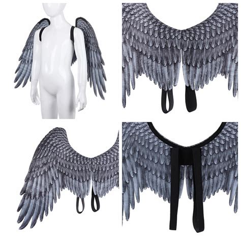 3d Angel Wings Cosplay Costume Accessories For Adults Nonwoven Fabric