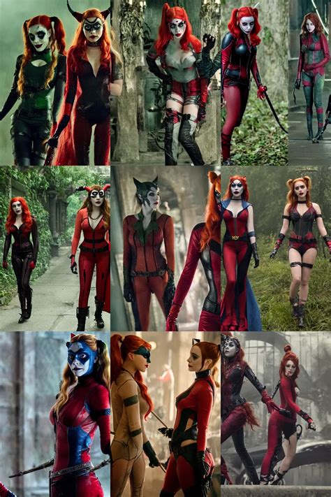 Elizabeth Olsen As Harley Quinn Emma Watson As Stable Diffusion