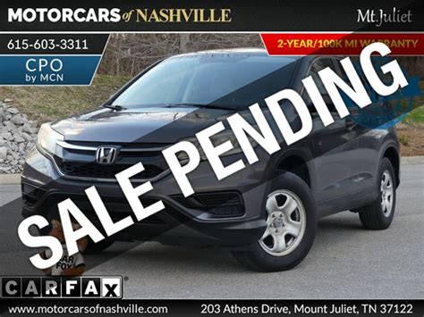 2016 Used Honda CR V 2WD 5dr LX At MotorCars Of Nashville Mt Juliet