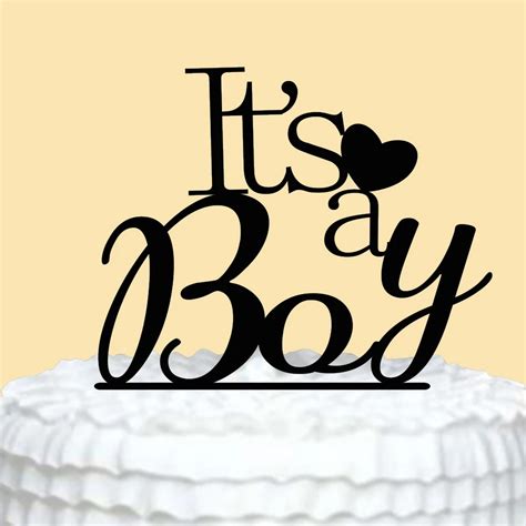 Happy Birthday Cake Topper It's a Boy Cake Topper 1st Birthday ...