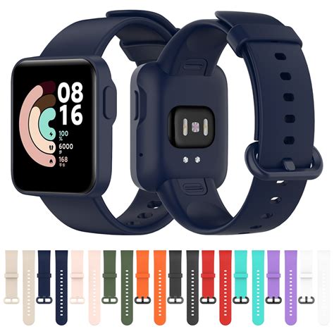 SUNSKY สำหรบ Xiaomi Mi Watch Lite Redmi Watch Silicone Watch Band