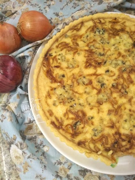 Quiche De Cebola Caramelizada Queijo Roquefort Simples Assim