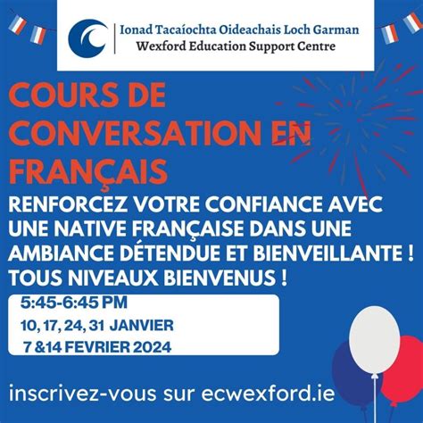 Cours de Conversation en Français Conversational French Lessons Post