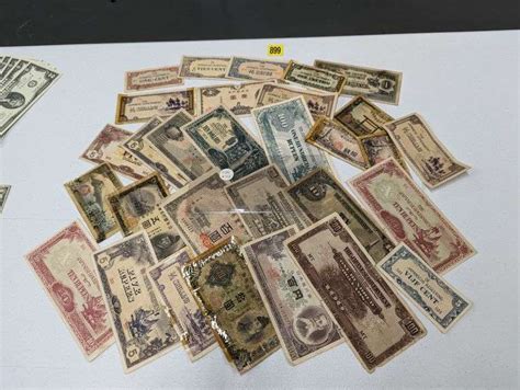 Large Lot Of Wwii Era Japanese Paper Currency South Auction