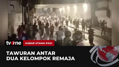 Saling Serang Dengan Batu Sajam Tawuran Kembali Pecah Di Manggarai