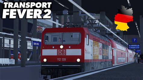 Transport Fever 2 Deutschlandmap XXL Führerstandsmitfahrt RE 12