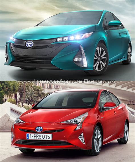 Toyota Prius Prime front quarter vs. 2016 Toyota Prius front quarter