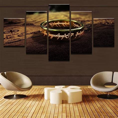 Lord Of The Rings 20 – Movie 5 Panel Canvas Art Wall Decor – Canvas Storm