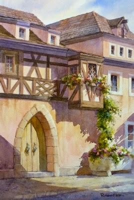 Roland Lee Travel Sketchbook Paintings And Drawings Of Rothenburg Germany