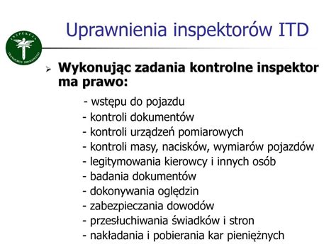 Inspekcja Transportu Drogowego Ppt Pobierz