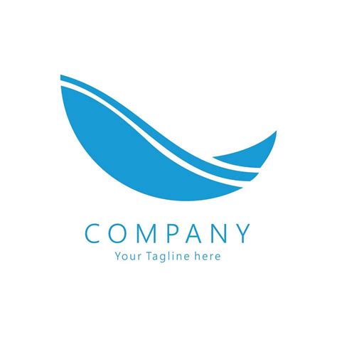 Blue logo company with elegant and modern style 10816698 Vector Art at ...