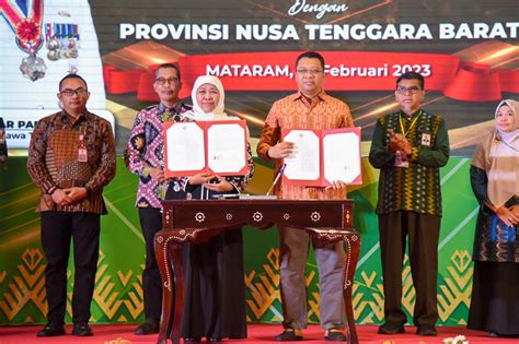 Misi Dagang Dan Investasi Pemprov Ntb Dan Pemprov Jatim Tandatangi