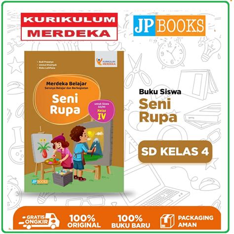 Jual Buku Paket Merdeka Belajar Seni Rupa SD Kelas IV Penerbit JP