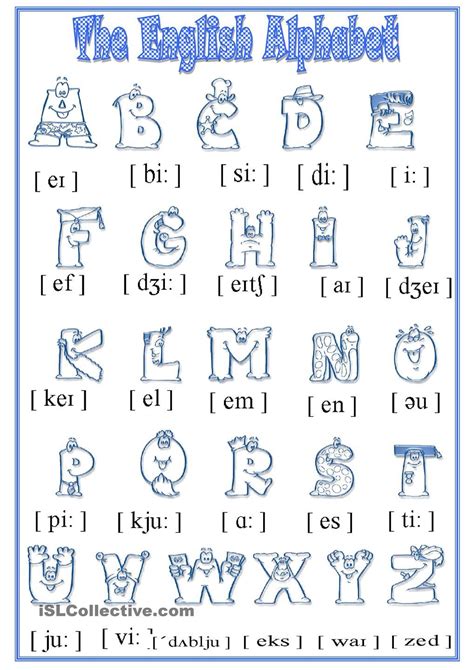 Alphabet Pronunciation In English Worksheets Richard Spencers