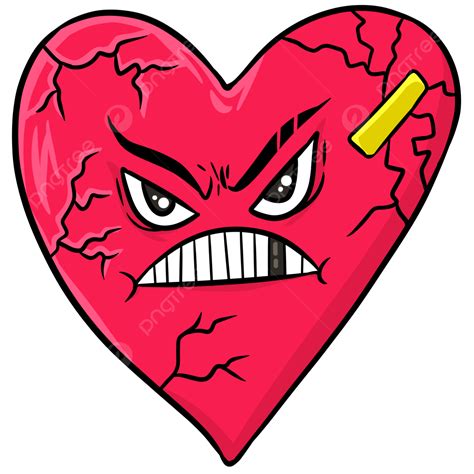 Cartoon Broken Heart Broken Heart Broken Heart Vector Broken Heart