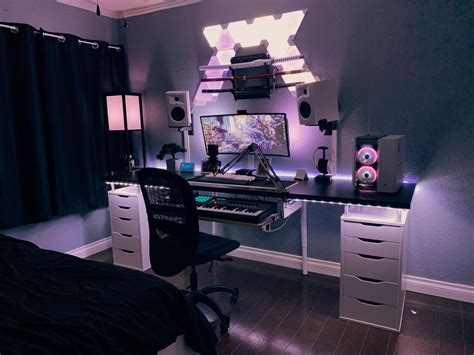 What Do Yall Think Bedroom Setup Game Room Gaming Room Setup