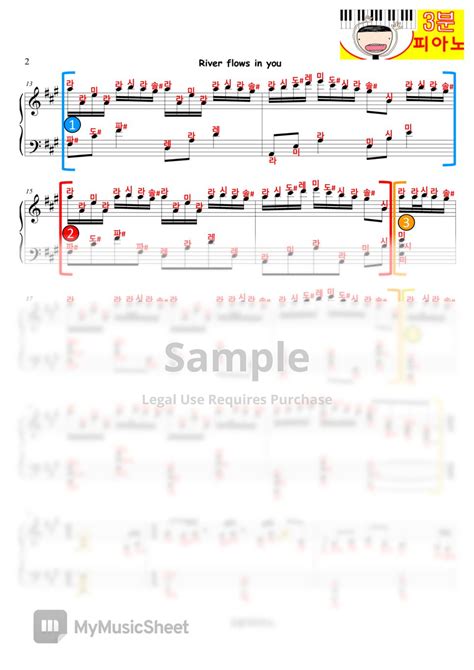 River Flows In You Yiruma Easy Sheet Sheets