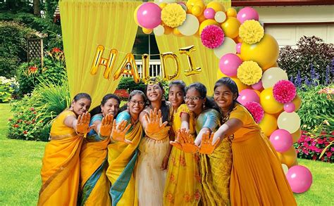 Party Propz Haldi Decoration Items For Marriage 55Pcs Haldi Ceremony