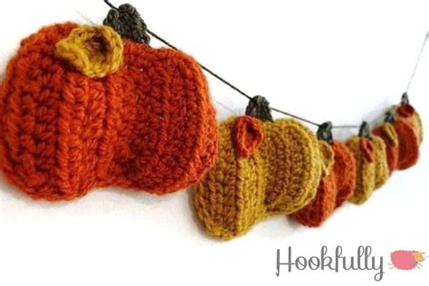 Free Halloween Pumpkin Bunting Crochet Pattern - Hookfully