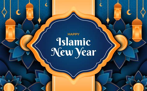 Islamic New Year Background 23822572 Vector Art At Vecteezy