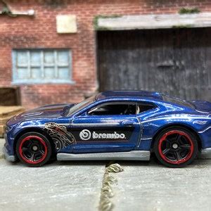 Loose Hot Wheels 2018 Chevy Camaro SS Blue And Black Brembo Brakes Livery Etsy