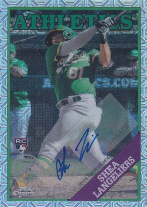 Shea Langeliers Topps Silver Pack Chrome Promo Autographs