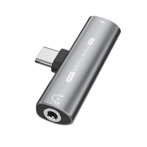 Adaptador De Cargador Y Auriculares Usb C A 35 Mm Grey Leroy Merlin