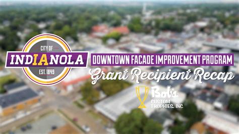 City Of Indianola Downtown Facade Improvement Program Bobs Custom