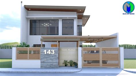 Two Storey House Design Minimalist House Design Modern House Design Youtube