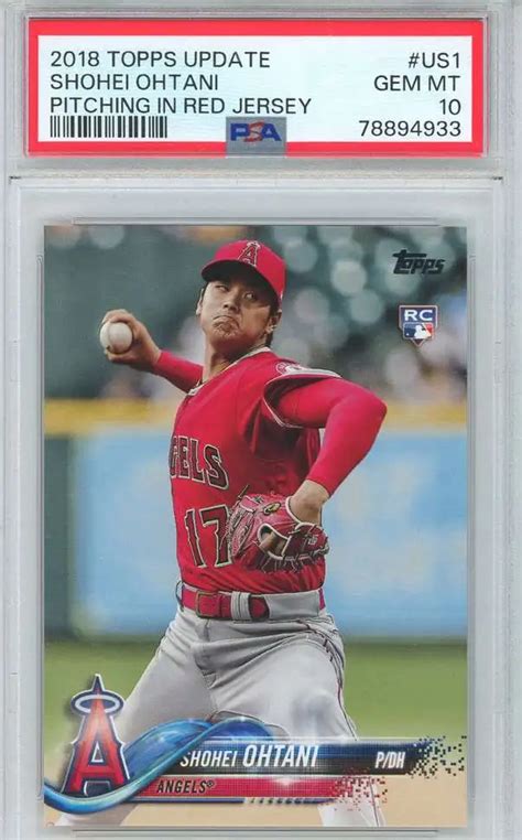 Mlb Topps Update Single Card Rookie Shohei Ohtani Us Update