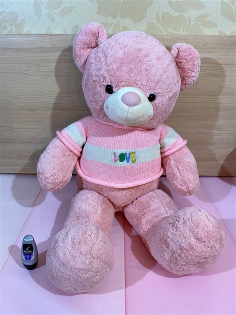 Boneka Teddy Bear Beruang Pink Raksasa Panjang Meter Toys