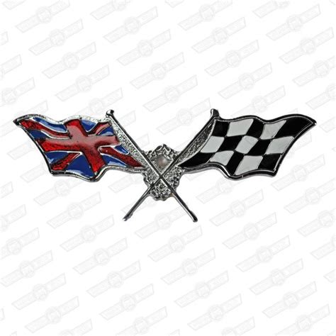 BADGE CROSSED FLAGS Somerford Mini Mini Specialists Providing The