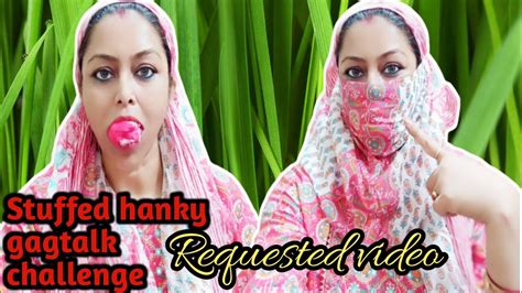 Stuffed Hanky With Dupatta Gagtalk Challenge Half Face Cover