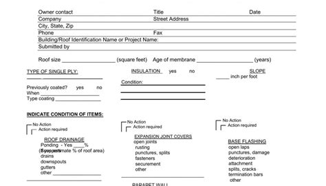 Roof Inspection Report Form Fill Out Printable Pdf Forms Online