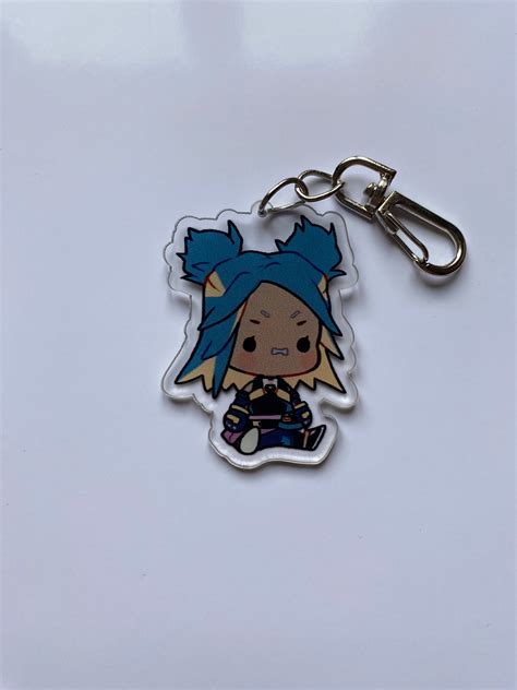 Valorant Chibi Acrylic Keychains And Bag Decoration Charms Agents Viper