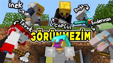 Minecraft Manhunt Ama Herkes Farklı Irka Sahip Ben Duvardan