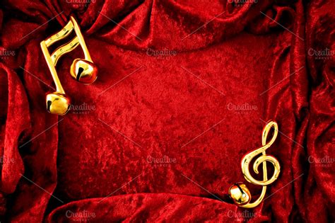 Music Notes Christmas Background | Holiday Stock Photos ~ Creative Market