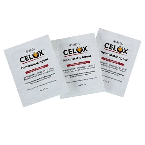 Celox 2 гр - 3 пакетика кровоостанавливающий порошок гемостатик ...
